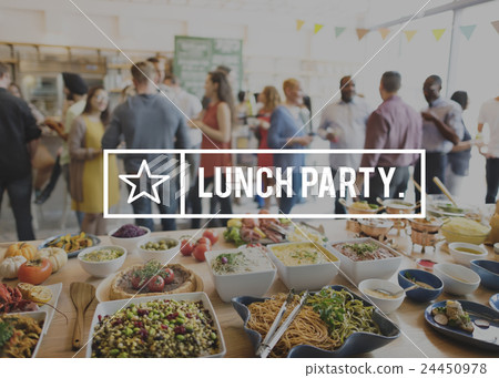 Lunch Food Eating Delicious Party Celebration Concept 24450978