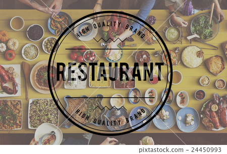 Restaurant Bistro Culinary Food Kitchen Cafeteria Concept Restaurant Bistro Culinary Food Kitchen Cafeteria Concept 24450993