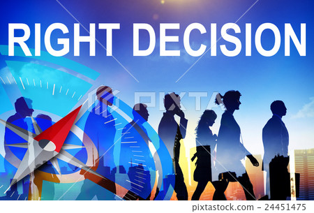 Right Decision Comparison Determination Direction Concept 24451475