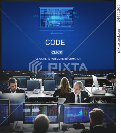Computer Coding Code Advanced Technology Concept 24451863