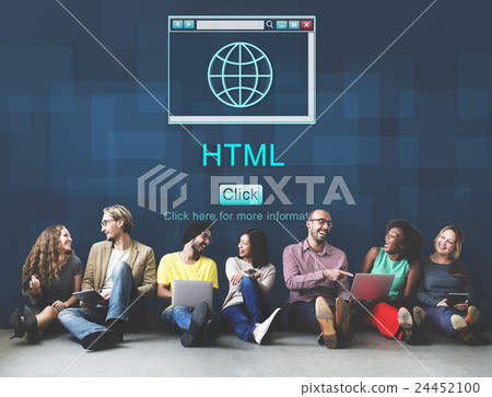 Internet HTML Homepage Browser Big Data Concept 24452100