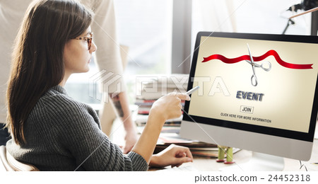 New Business Ribbon Cutting Celebration Event Concept 24452318