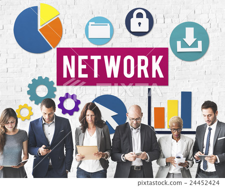 Network Networking Internet Connection Concept Network Networking Internet Connection Concept 24452424