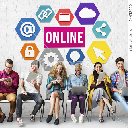 Online Communication Internet Connection Concept 24452900