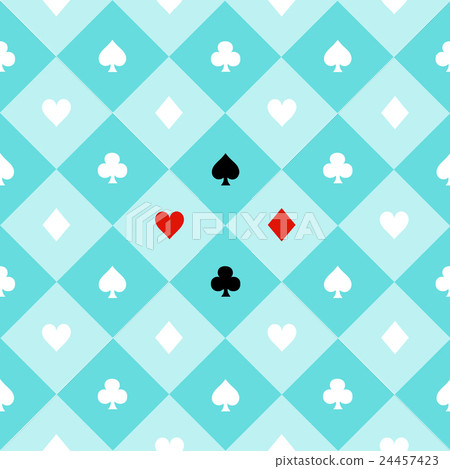 Card Suit Blue Aqua Chess Board Diamond Background 24457423