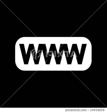WWW sign icon, World wide web symbol icon - Stock Illustration ...