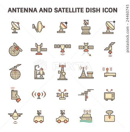 Satellite Dish Icon 24460745