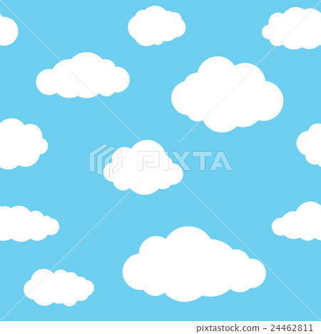 Clouds Seamless Pattern Background - Stock Illustration [24462811] - PIXTA