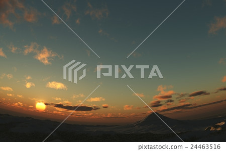 Fuji, dusk, fisheye camera 24463516