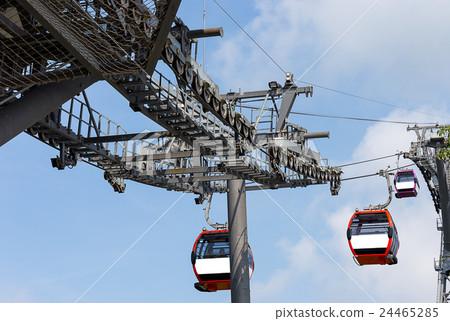 cable car above the sea 24465285