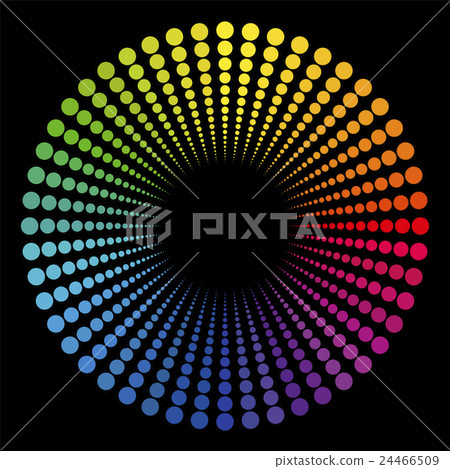 Tube Colors Dots Black Ending Circular Pattern 24466509