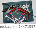 Heart shape created by several tools 24471537
