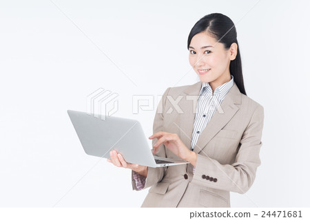 Business woman (personal computer) Business woman (personal computer) 24471681