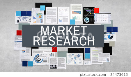 Market Research Stock Investment Report Concept 24473613