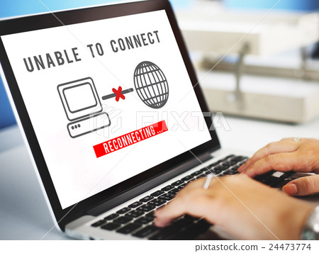 Unable Connect Disconnect Error Failure Problem Concept 24473774