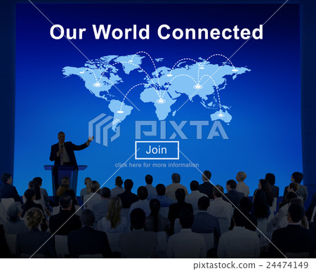 Our World Connected Social Networking Interconnection Concept Our World Connected Social Networking Interconnection Concept 24474149