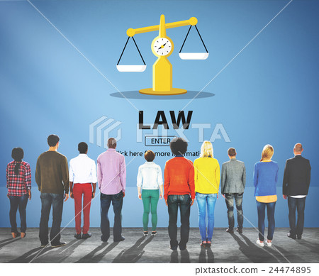 Law Judgement Rights Weighing Legal Concept 24474895