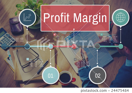 Profit Margin Finance Income Sales Revenue Accounting Concept 24475484