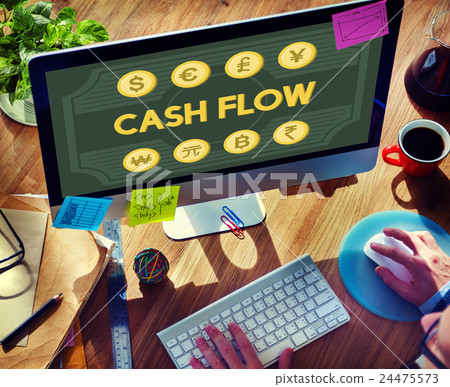 Cash Flow Money Value Earnings Concept Cash Flow Money Value Earnings Concept 24475573