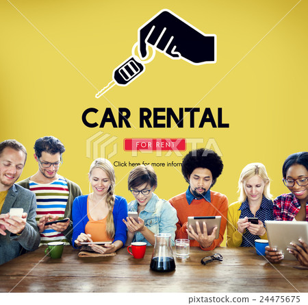 Car Rental Vehicle Transportation Service Concept Car Rental Vehicle Transportation Service Concept 24475675