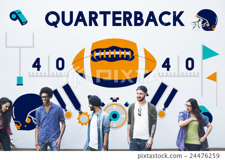 Play Quarterback Rugby American Football Concept Play Quarterback Rugby American Football Concept 24476259