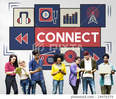 Connect Music Digital Audio Technology Concept Connect Music Digital Audio Technology Concept 24476379