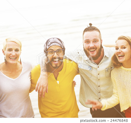Friends Friendship Huddle Vacations Happiness COncept 24476848