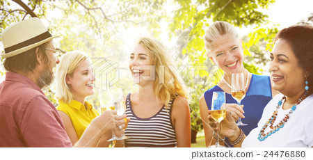 Friends Friendship Outdoor Dining People Concept 24476880