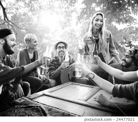 Celebrate Enjoyment Friends Together Unity Social Concept 24477021