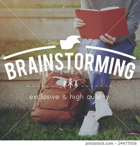 Brainstorming Strategy Think Learn Ideas Concept 24477056