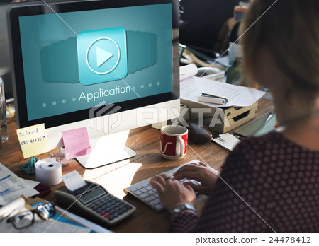 Application Program Icon Apply Career Concept Application Program Icon Apply Career Concept 24478412