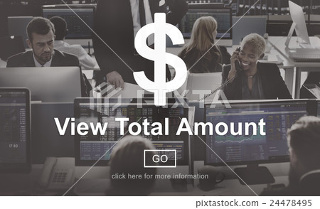 View Total Amount Accounting Payment Tax Concept 24478495