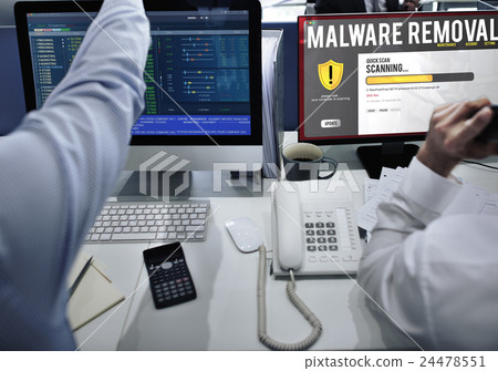 Data File Protection Firewall Malware Removal Concept Data File Protection Firewall Malware Removal Concept 24478551