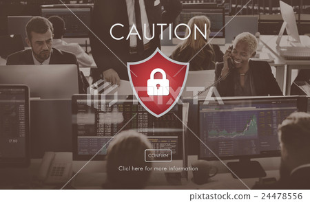 Security Alert Caution Beware Attention Sign Concept Security Alert Caution Beware Attention Sign Concept 24478556