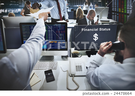 Financial Status Money Cash Growth Analysis Concept 24478664