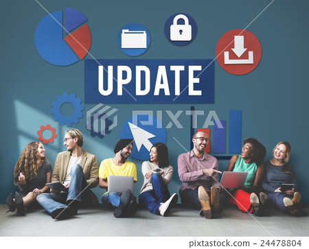Update Technology Word Graphic Concept 24478804