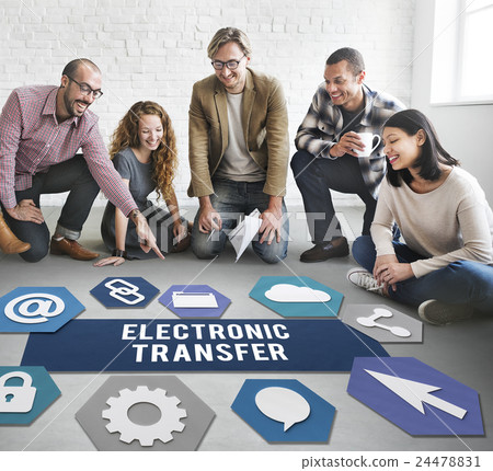 Electronic Transfer Banking Payment Online Concept Electronic Transfer Banking Payment Online Concept 24478831