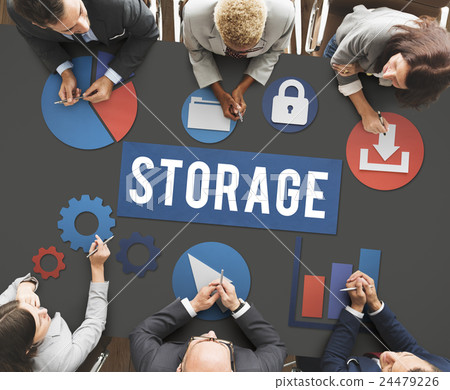 Storage Cloud Network Space Concept 24479226