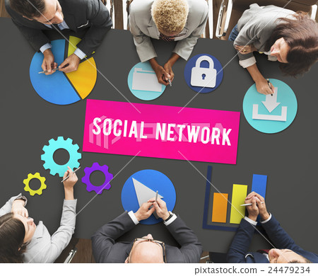 Social Media Network Internet Connection Concept Social Media Network Internet Connection Concept 24479234