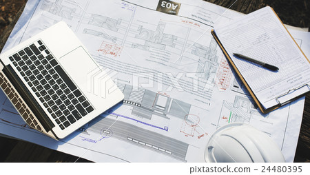 Engineering Workspace Place of Work Office Concept Engineering Workspace Place of Work Office Concept 24480395