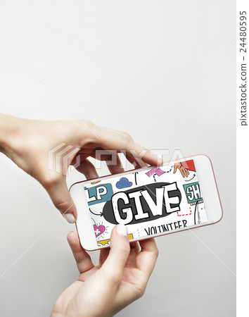 Give Aid Charity Support Welfare Concept 24480595