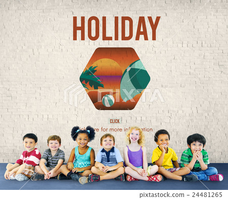 Multi-ethnic group of children 24481265