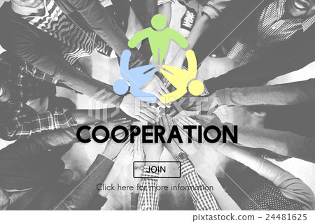 Cooperation Cooperate Collaboration Teamwork Concept 24481625