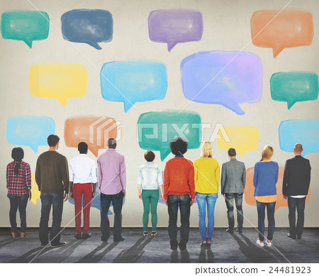 Communication Talking Icon Speech Bubble Concept Communication Talking Icon Speech Bubble Concept 24481923
