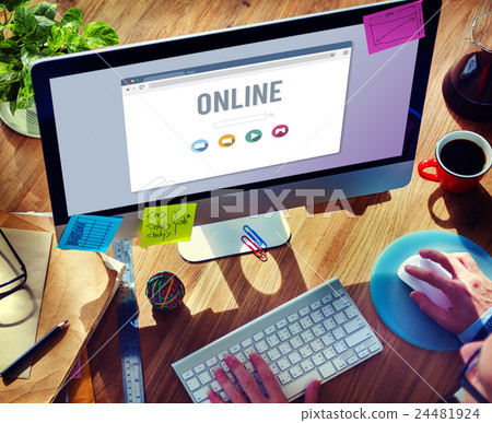 Online Internet Media Network Sharing Social Concept Online Internet Media Network Sharing Social Concept 24481924
