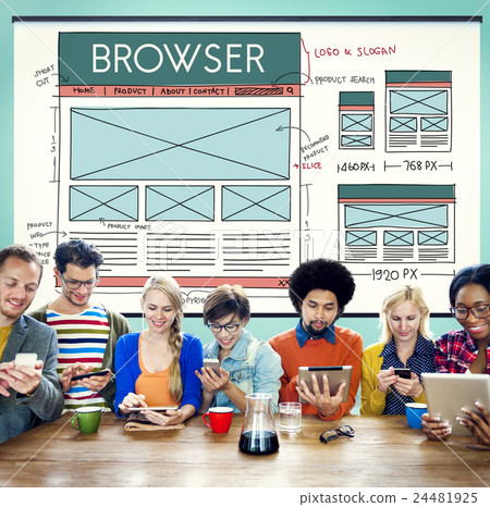 Browse Browser Connect Internet Layout Concept Browse Browser Connect Internet Layout Concept 24481925