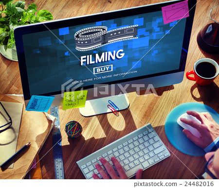 Filming Cinema Media Movie Production Studio Concept Filming Cinema Media Movie Production Studio Concept 24482016