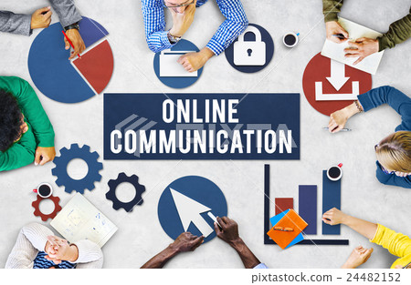 Online Communication Networking Connect Concept Online Communication Networking Connect Concept 24482152