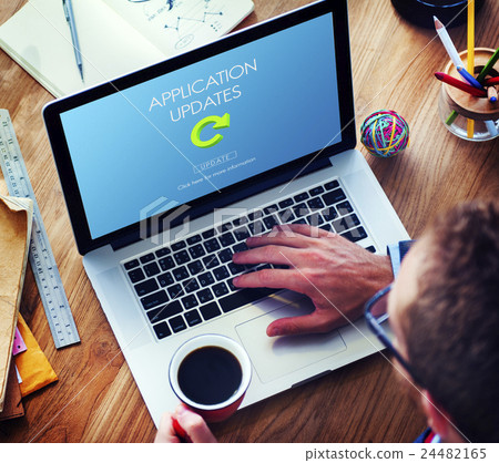 Lastest Version Fresh Updates Application Updates Concept Lastest Version Fresh Updates Application Updates Concept 24482165