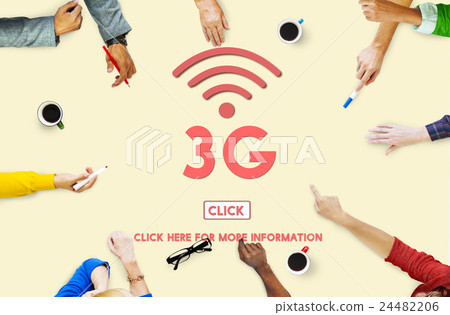 3G Data Connection Network Technology Wireless Concept 3G Data Connection Network Technology Wireless Concept 24482206